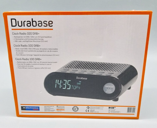 Durabase clock radio 100 dab - durabase, dab+